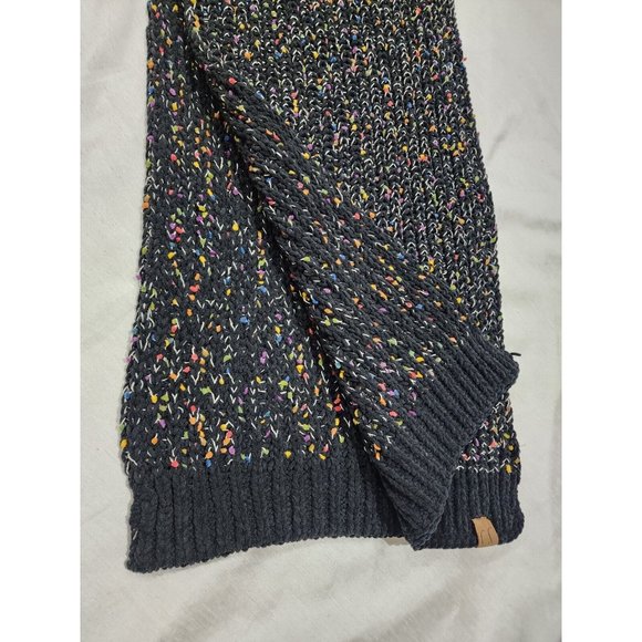 CC Exclusive Womens Wrap Shawl Scarf Long Black Multicolored Soft - Picture 9 of 9